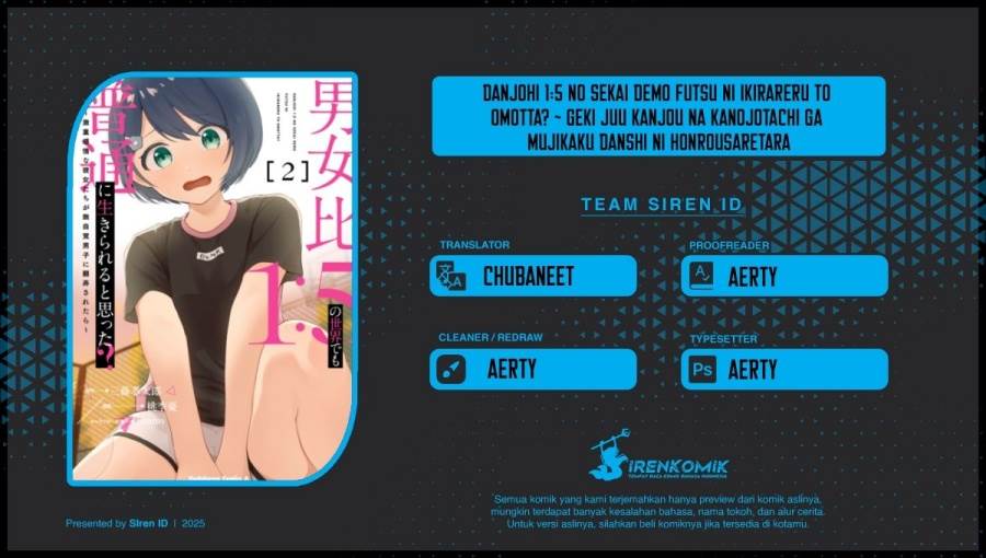 Danjohi 1:5 no Sekai demo Futsu ni Ikirareru to Omotta? ~ Geki Juu Kanjou na Kanojotachi ga Mujikaku Danshi ni Honrousaretara Chap 14 - Next Chap 15