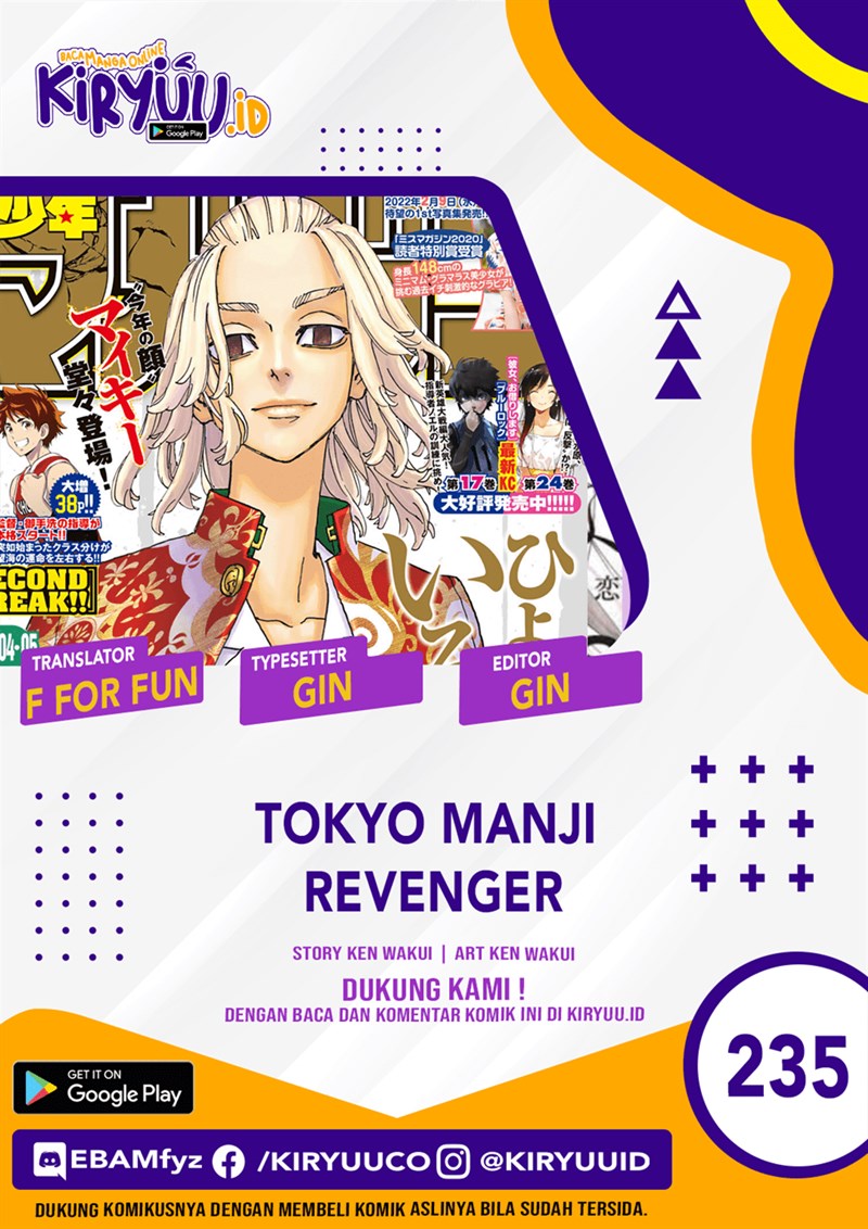 Tokyo卍Revengers Chap 235 - Next Chap 236
