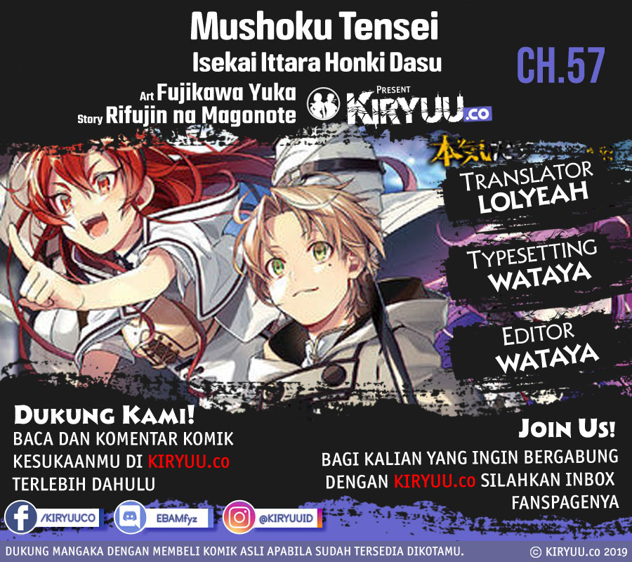 Mushoku Tensei: Isekai Ittara Honki Dasu Chap 57 - Next Chap 58