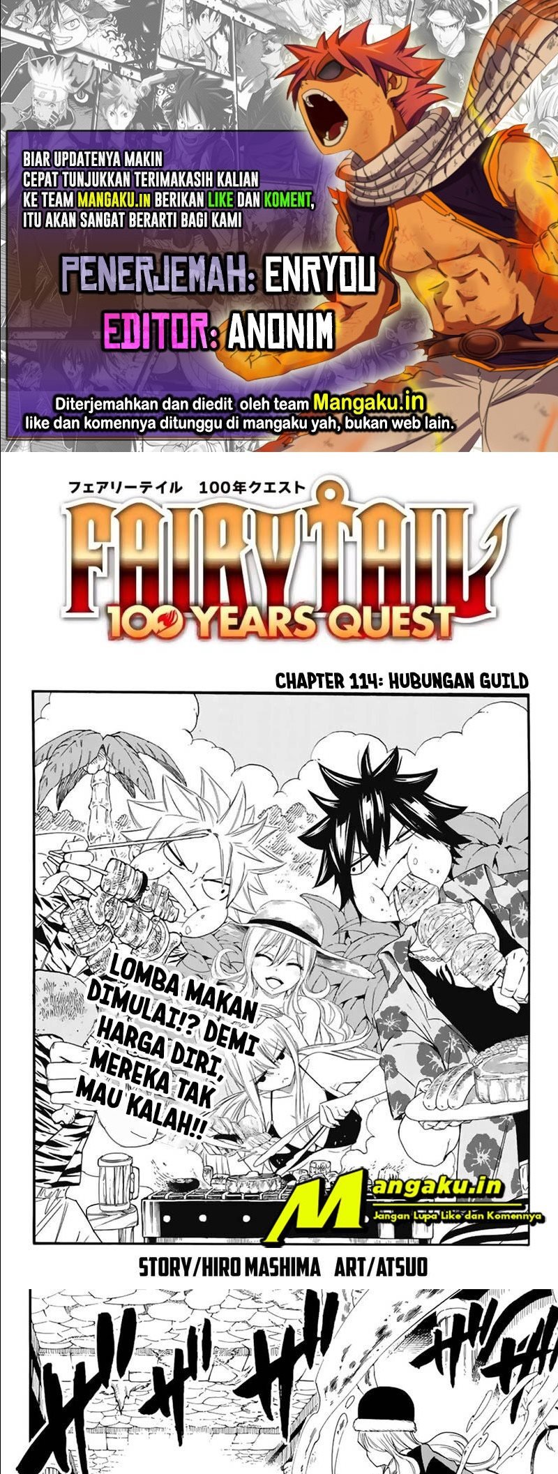 Fairy Tail: 100 Years Ques Chap 114 - Next Chap 115
