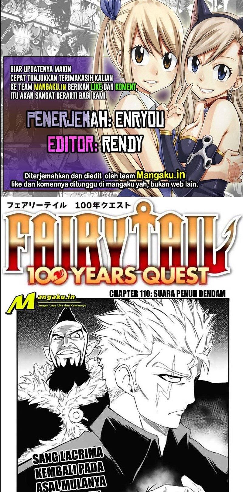 Fairy Tail: 100 Years Ques Chap 110 - Next Chap 111