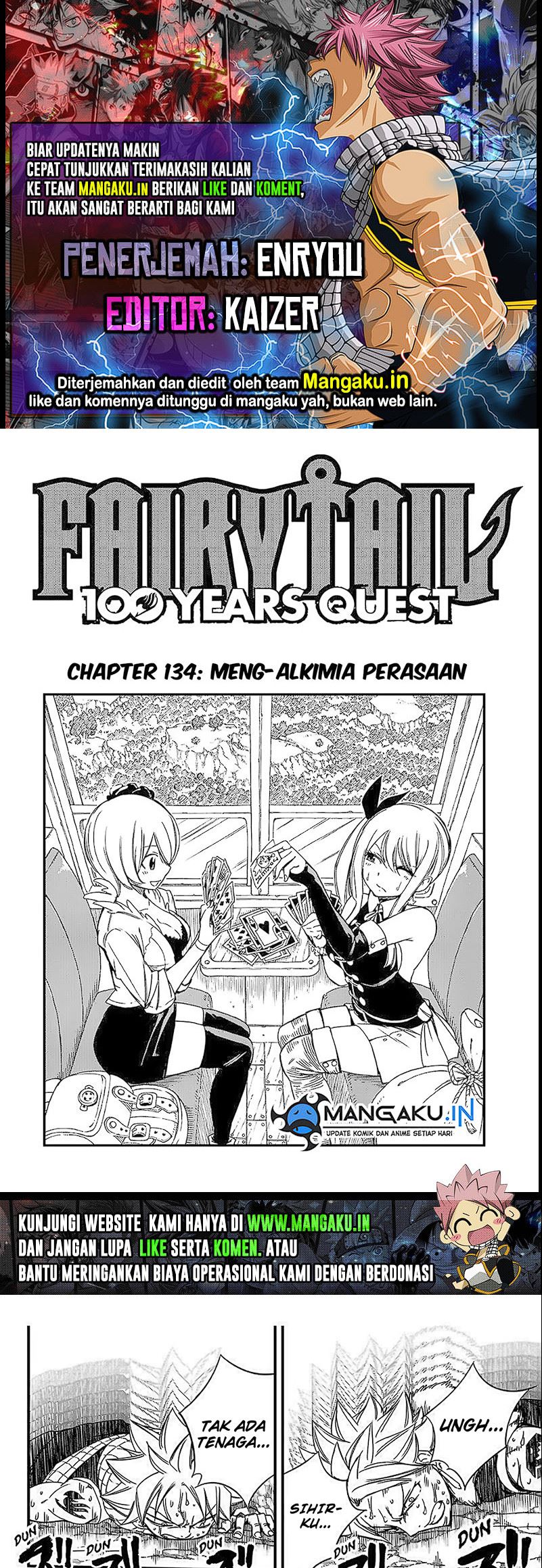 Fairy Tail: 100 Years Ques Chap 134 - Next Chap 135