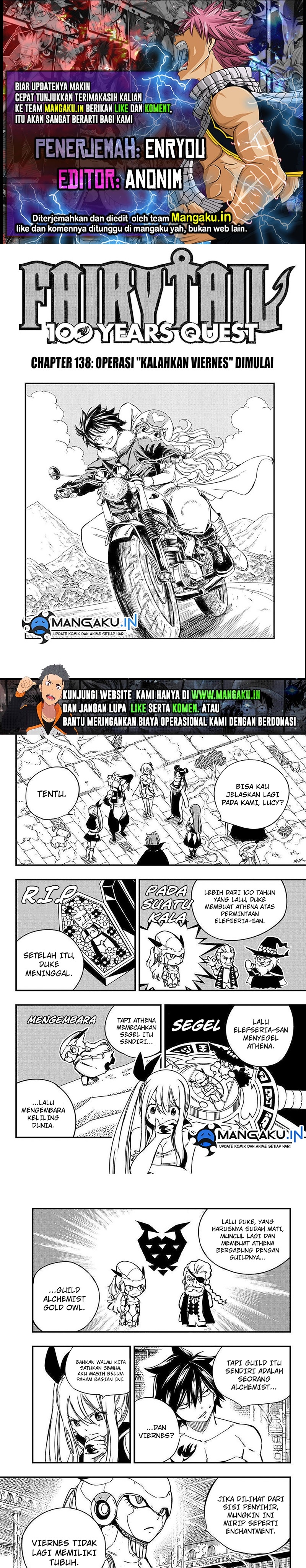 Fairy Tail: 100 Years Ques Chap 138 - Next Chap 139