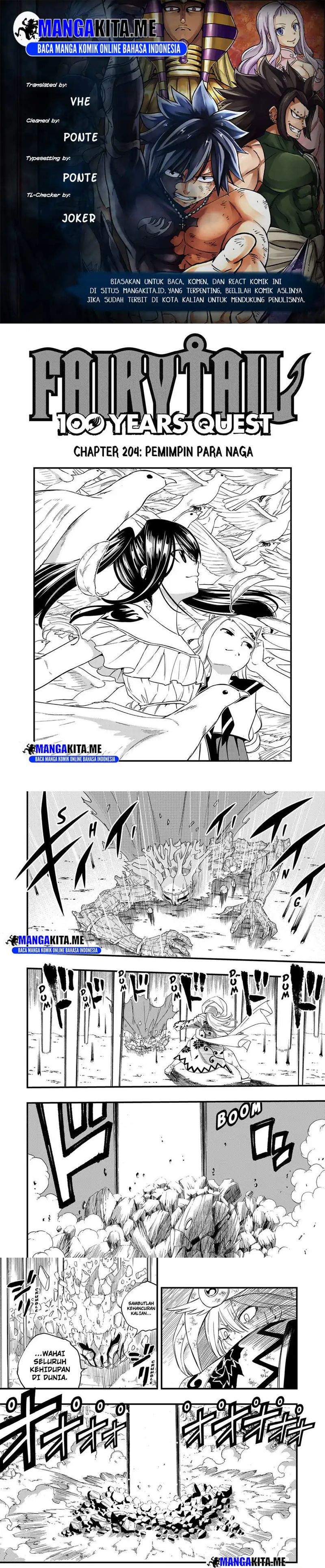 Fairy Tail: 100 Years Ques Chap 204 - Next Chap 205