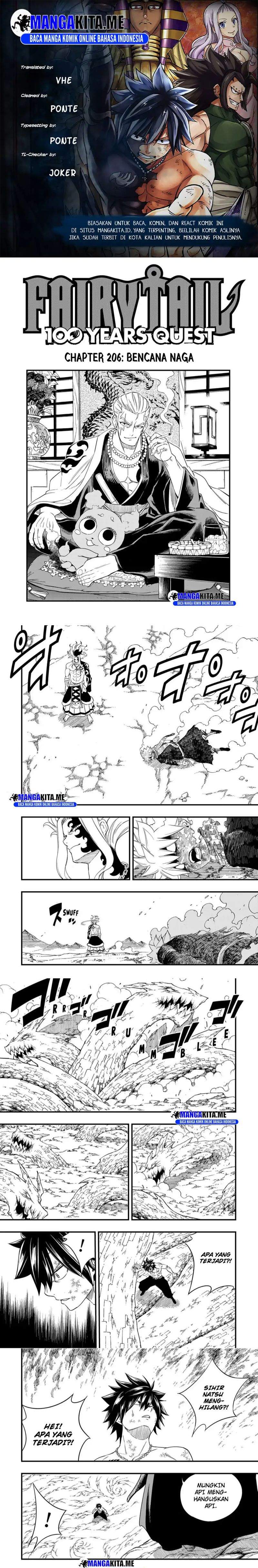 Fairy Tail: 100 Years Ques Chap 206 - Next Chap 207