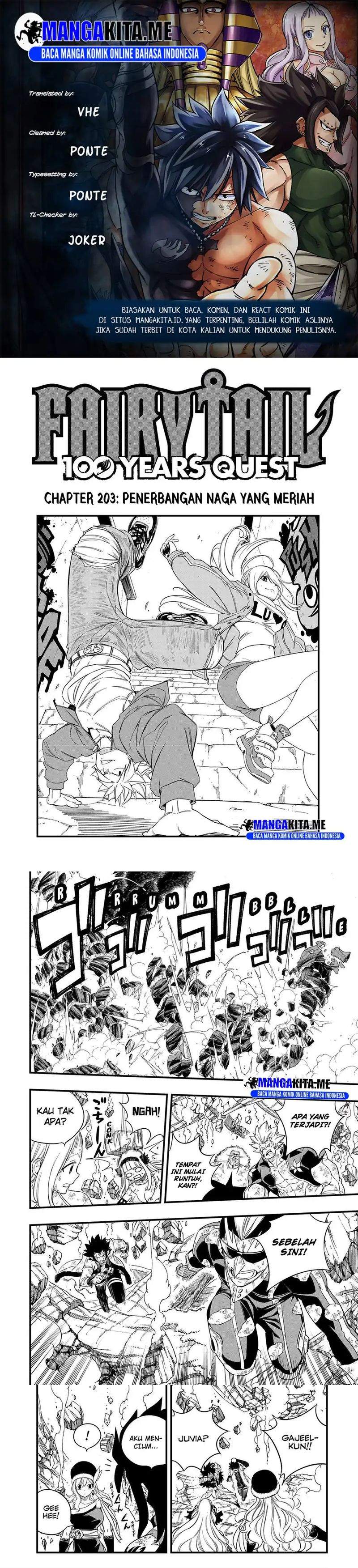 Fairy Tail: 100 Years Ques Chap 203 - Next Chap 204