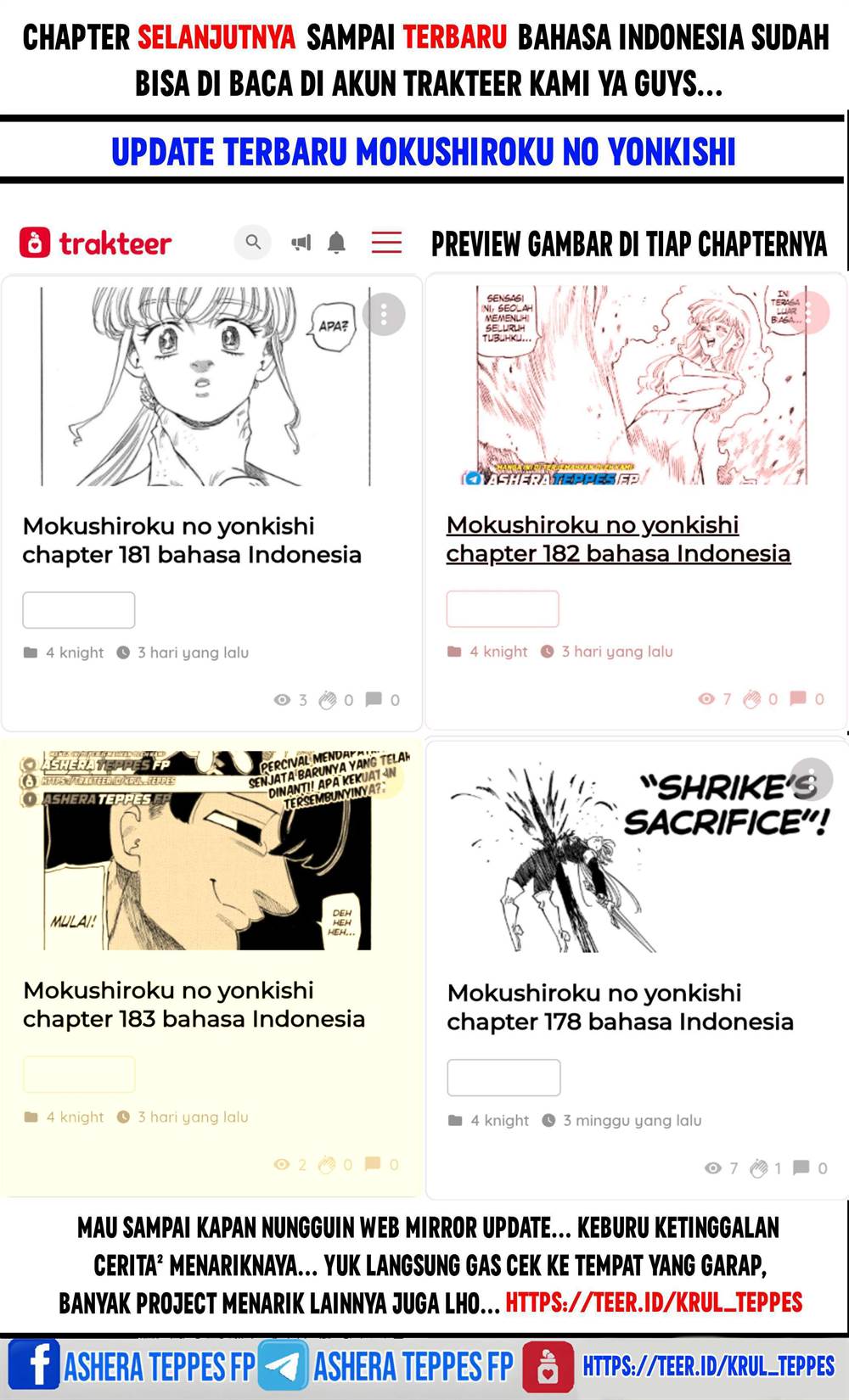 Mokushiroku no Yonkishi Chap 178 - Next Chap 179