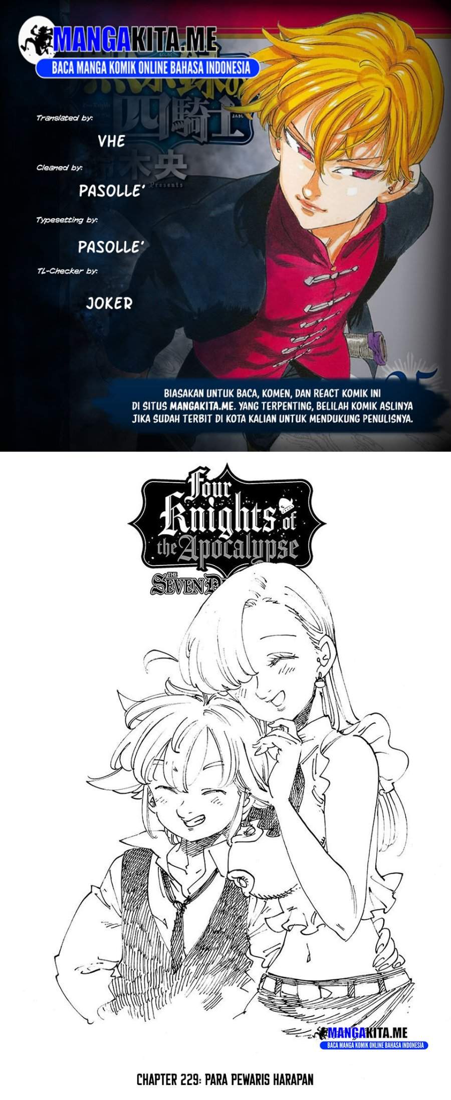 Mokushiroku no Yonkishi Chap 232 - Next Chap 233