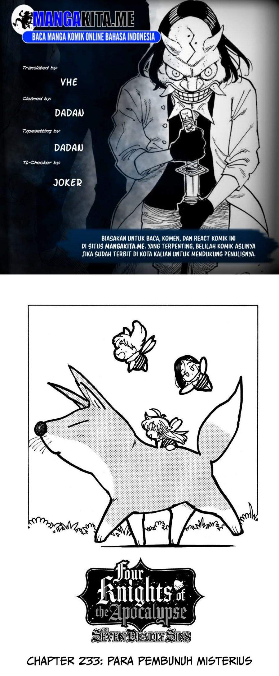 Mokushiroku no Yonkishi Chap 233 - Next Chap 234