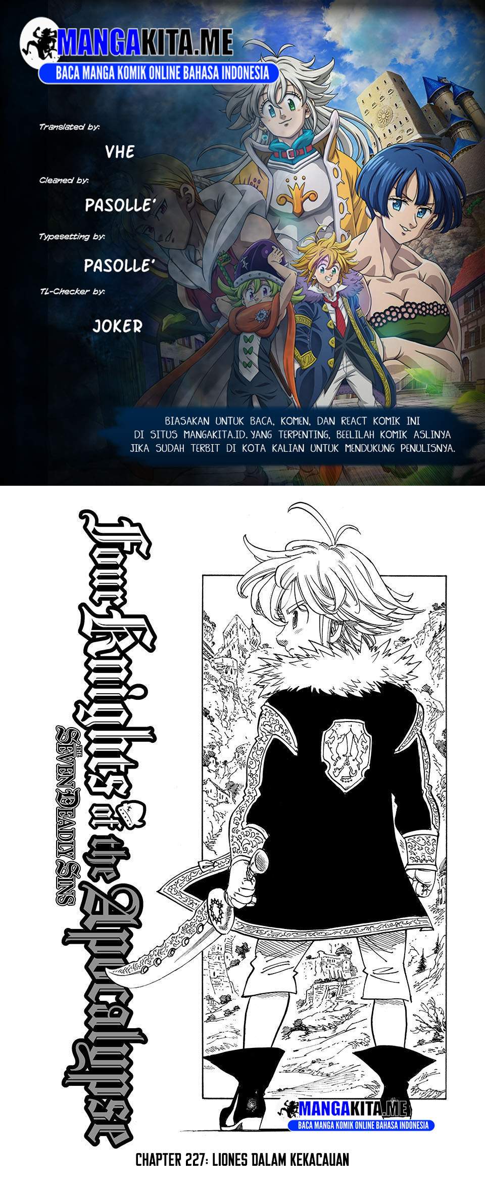 Mokushiroku no Yonkishi Chap 227 - Next Chap 228