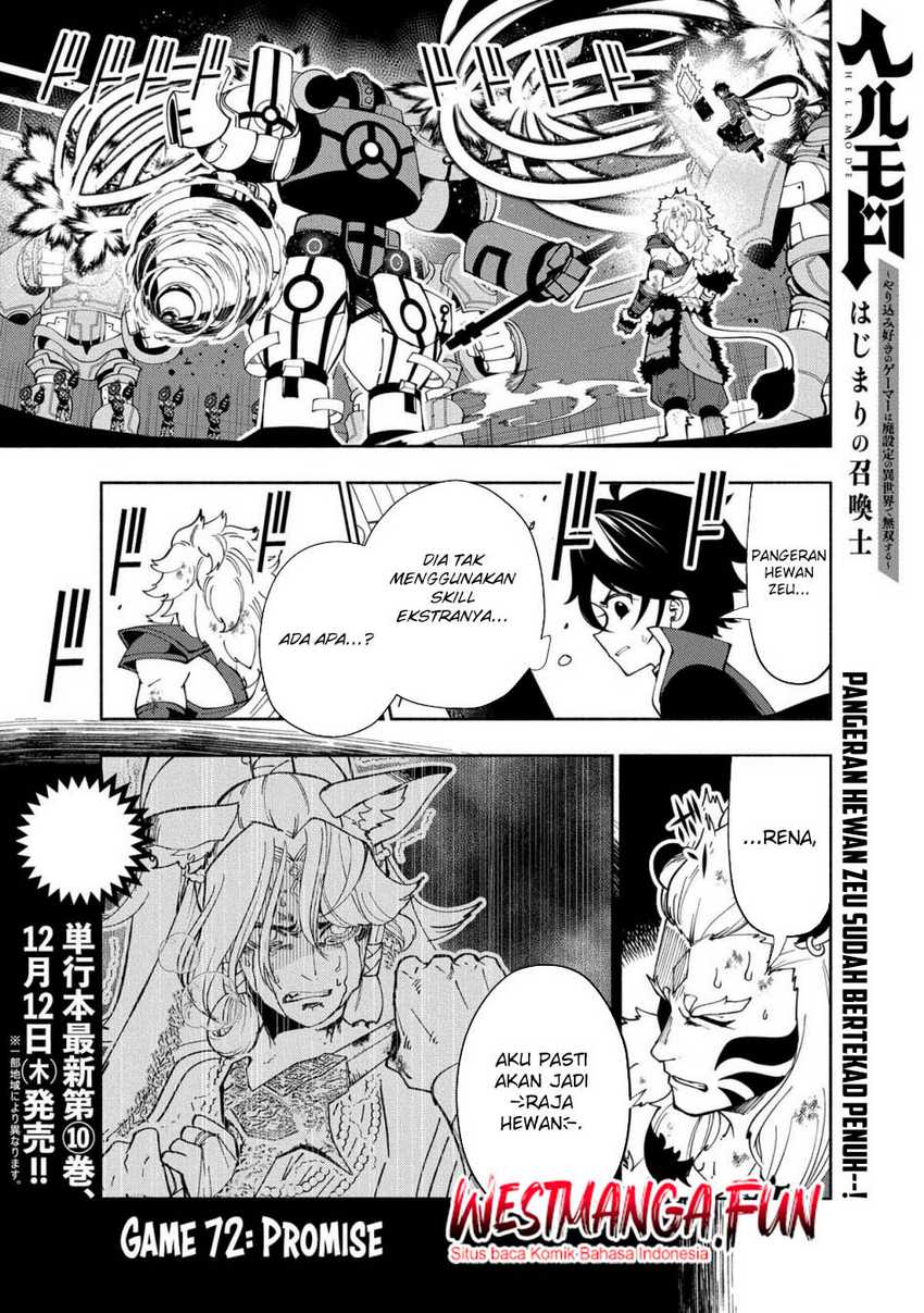 Hell Mode: Yarikomi Suki no Gamer wa Hai Settei no Isekai de Musou Suru Chap 72 - Next Chap 73