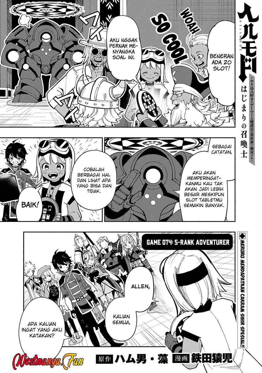 Hell Mode: Yarikomi Suki no Gamer wa Hai Settei no Isekai de Musou Suru Chap 74 - Next Chap 75