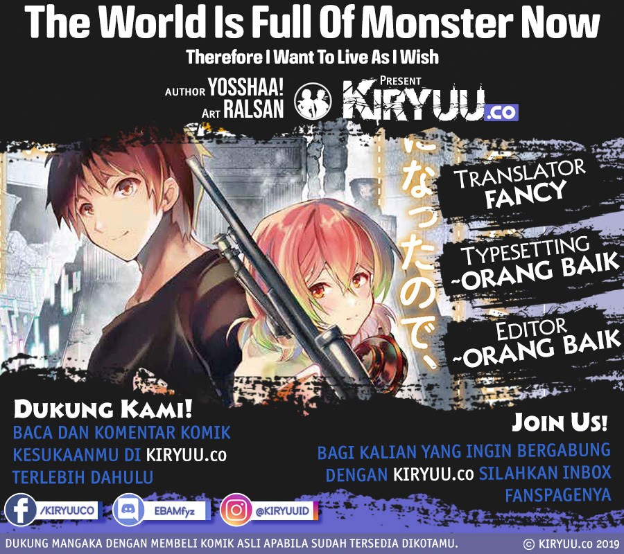 Monster ga Afureru Sekai ni Natta Node, Suki ni Ikitai to Omoimasu Chap 9 - Next Chap 10