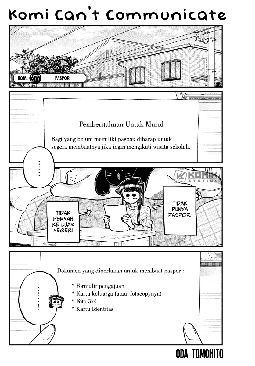 Komi-san wa Komyushou Desu. Chap 277 - Next Chap 278