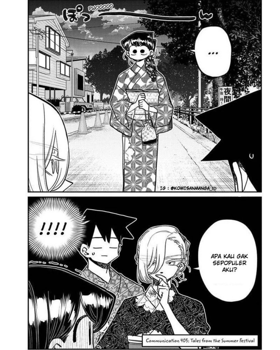 Komi-san wa Komyushou Desu. Chap 403 - Next Chap 404
