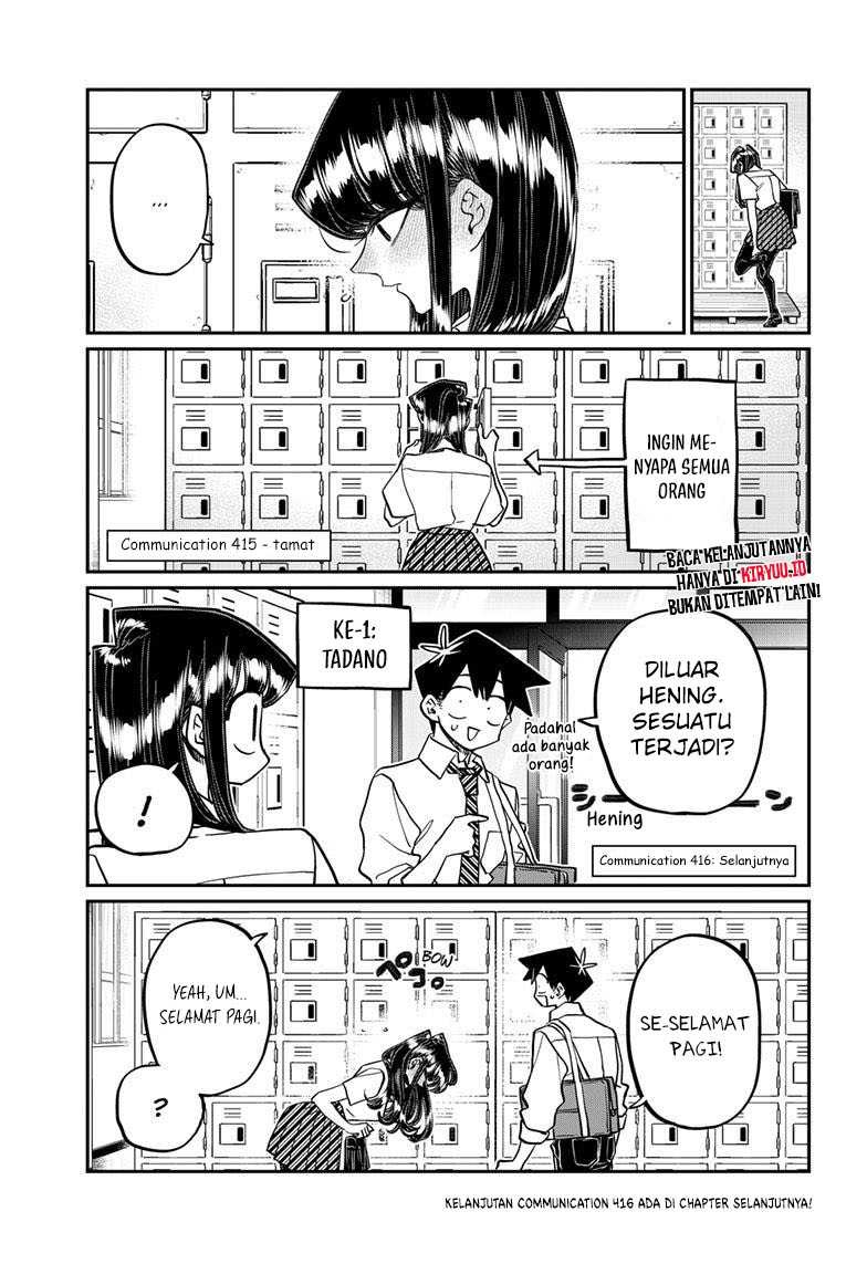 Komi-san wa Komyushou Desu. Chap 415 - Next Chap 416