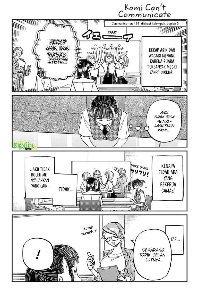 Komi-san wa Komyushou Desu. Chap 439 - Next Chap 440