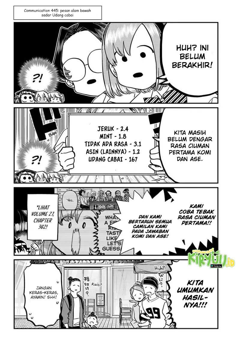 Komi-san wa Komyushou Desu. Chap 445 - Next Chap 446