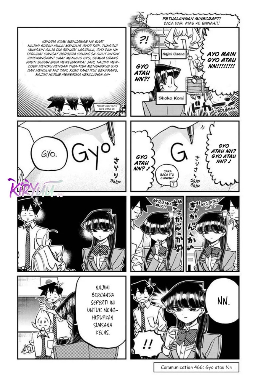 Komi-san wa Komyushou Desu. Chap 466 - Next Chap 467