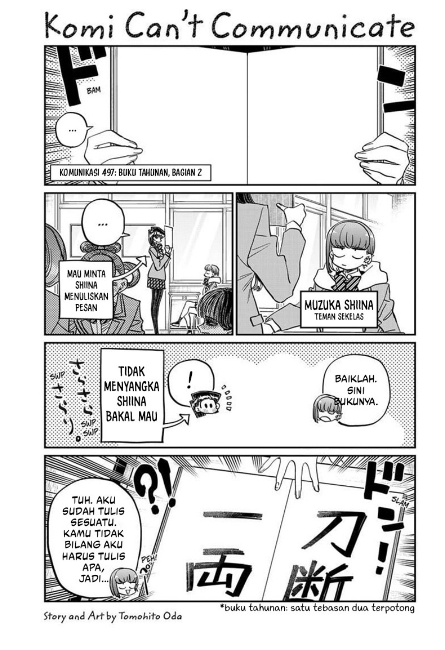 Komi-san wa Komyushou Desu. Chap 497 - Next Chap 498