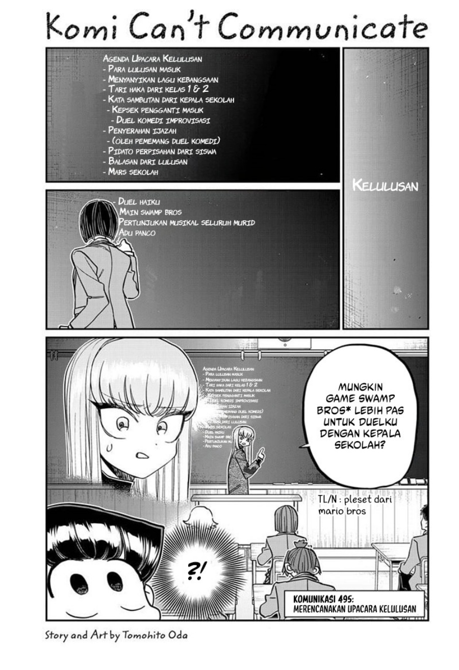 Komi-san wa Komyushou Desu. Chap 495 - Next Chap 496