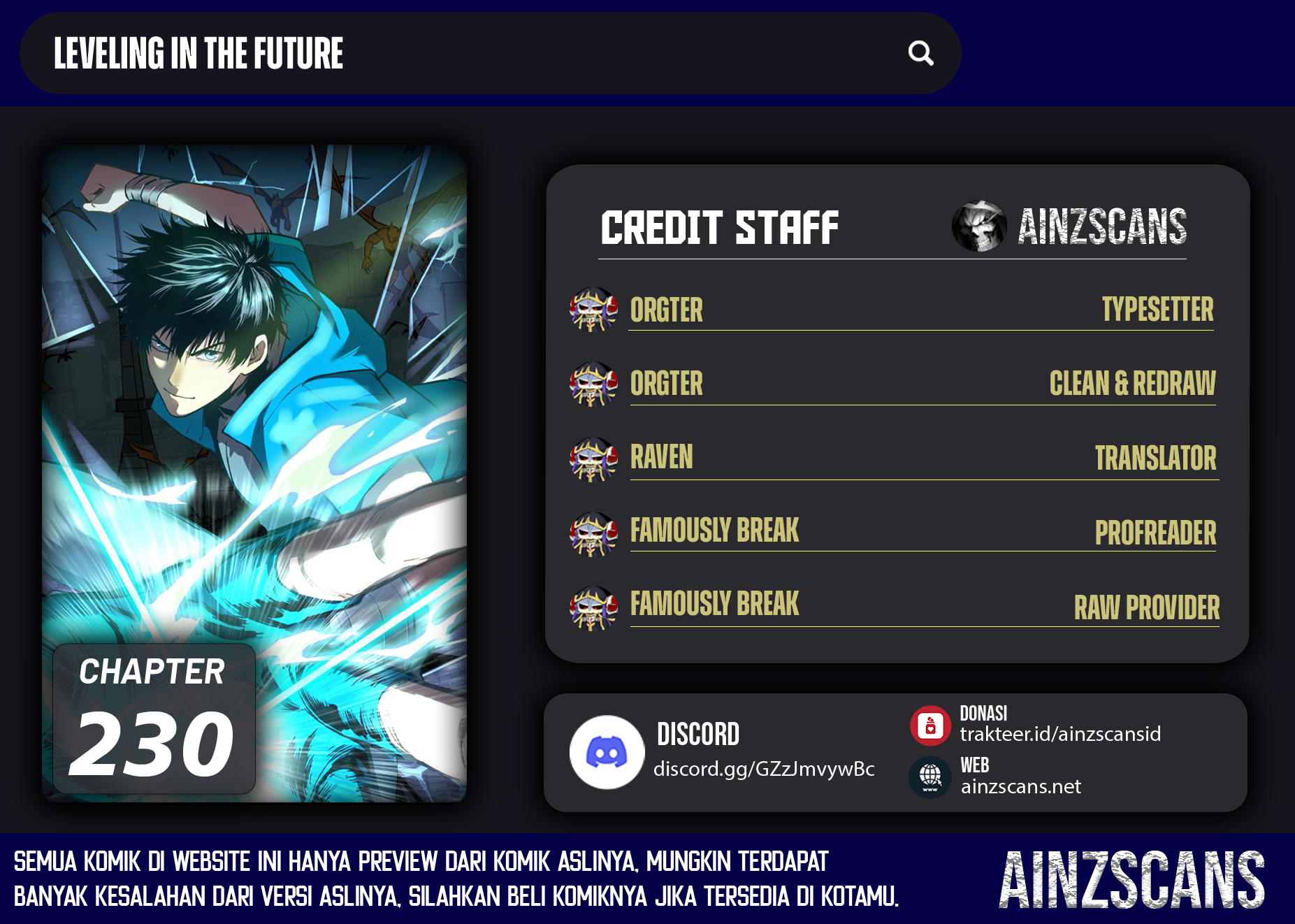 Leveling In The Future Chap 230 - Next Chap 231