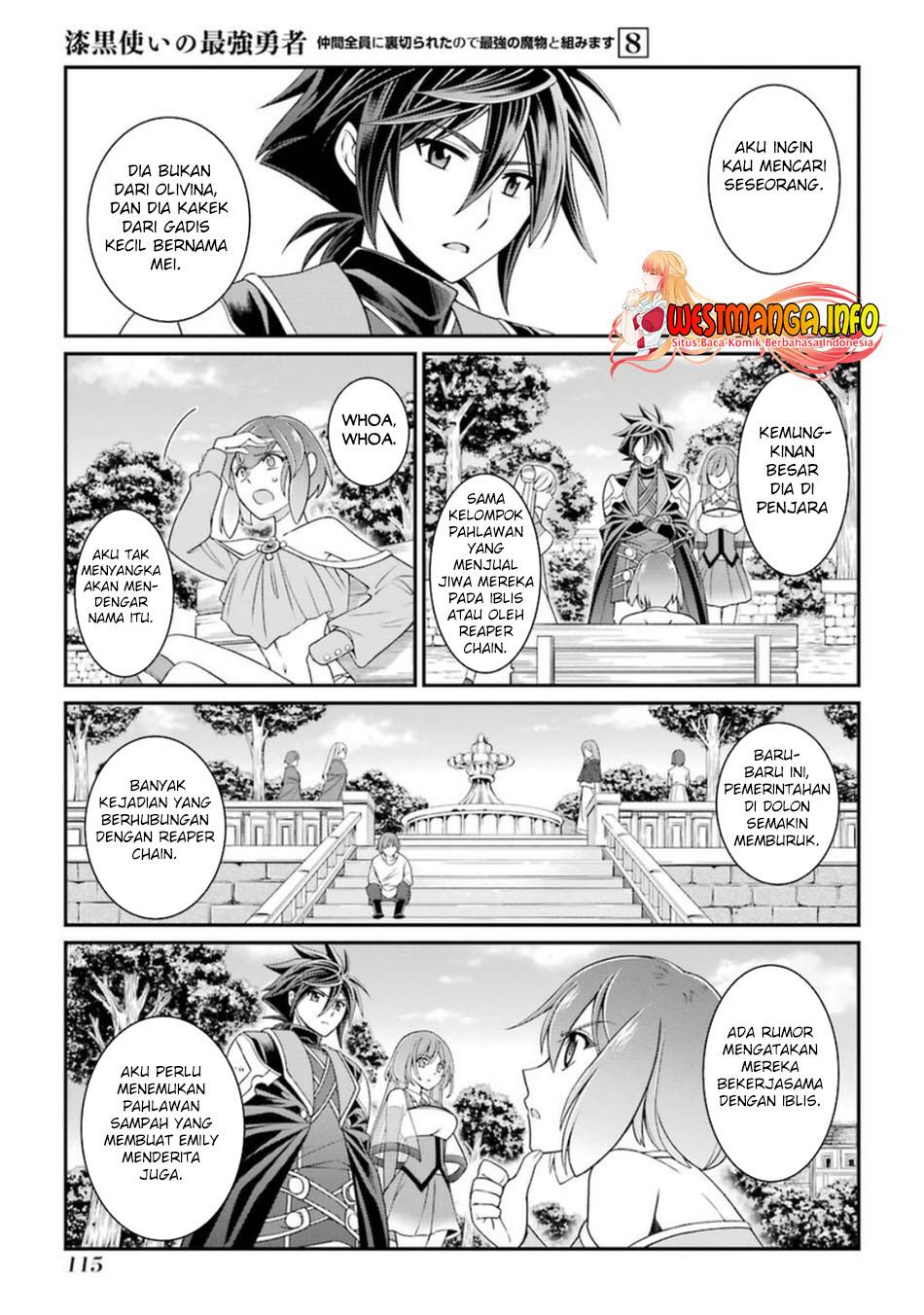 Shikkoku Tsukai no Saikyo Yusha Nakama Zen’in ni Uragira Retanode Saikyo no Mamono Chap 41 - Next Chap 42