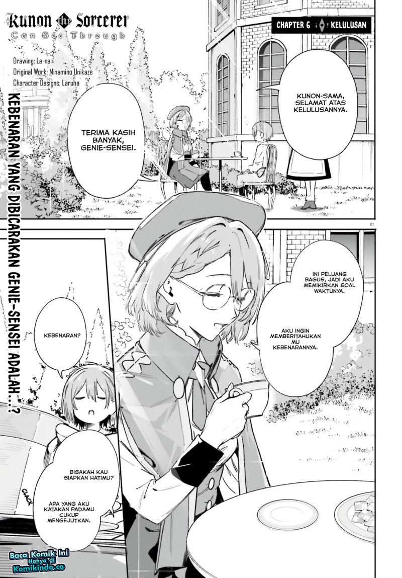 Majutsushi Kunon wa Miete Iru Chap 6 - Next Chap 7