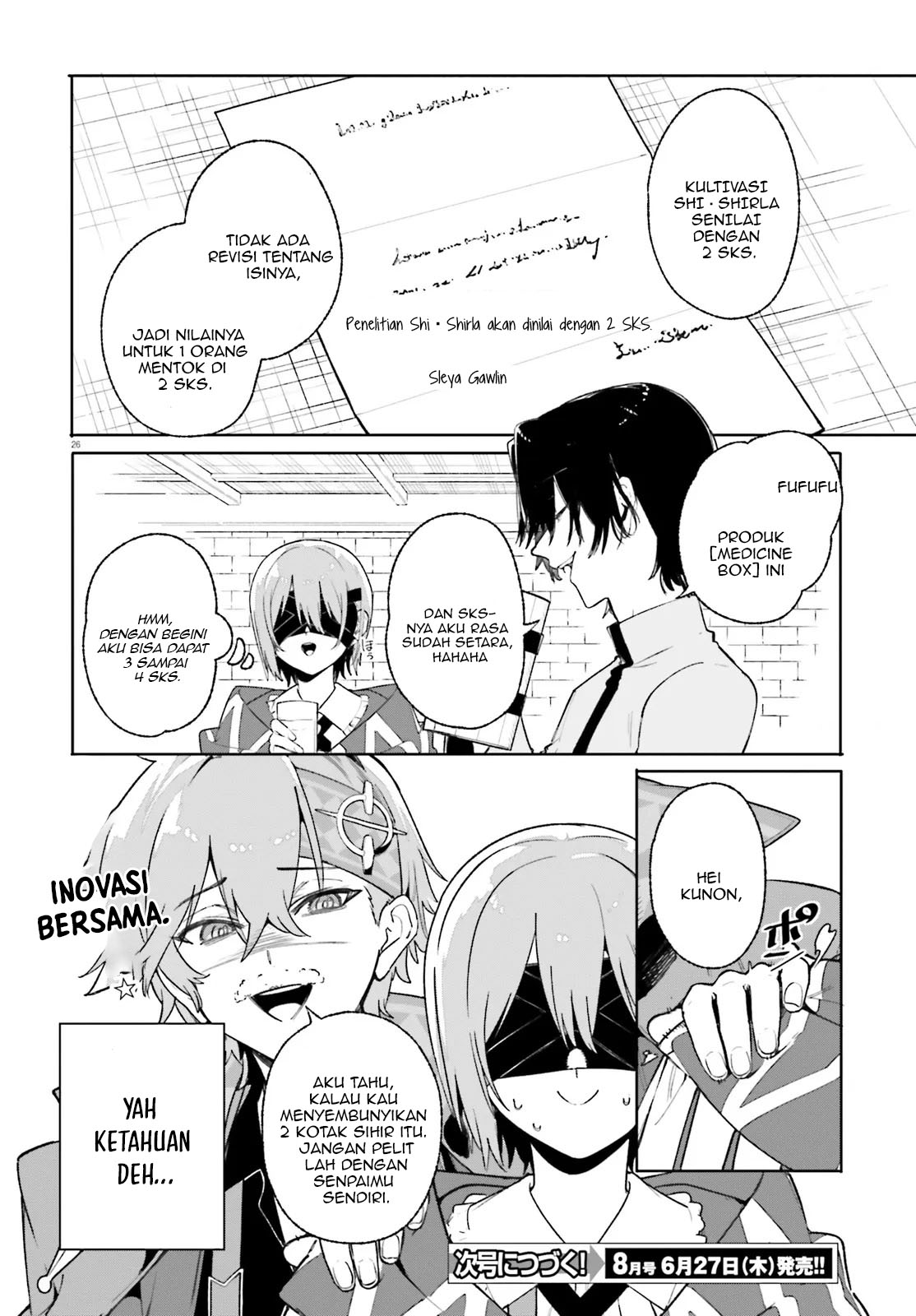 Majutsushi Kunon wa Miete Iru Chap 26.2 - Next Chap 27.2