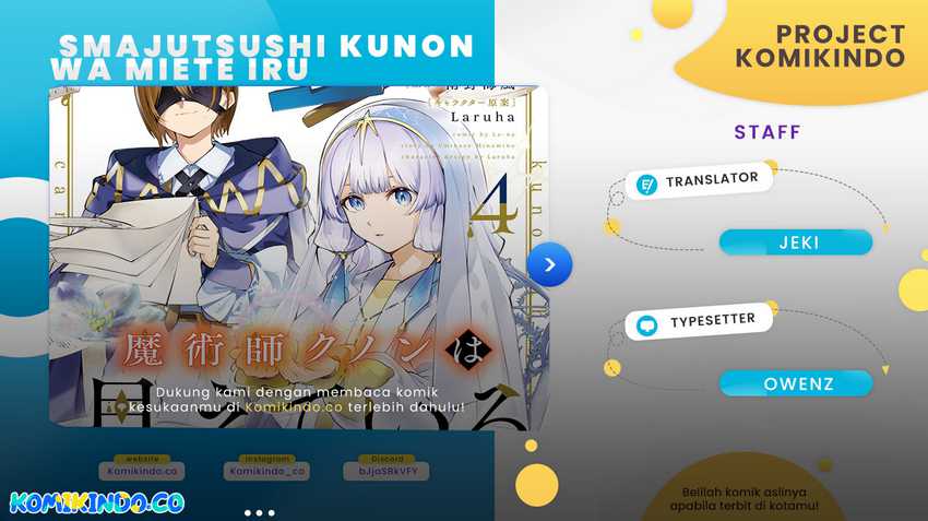 Majutsushi Kunon wa Miete Iru Chap 28.1 - Next Chap 29.1