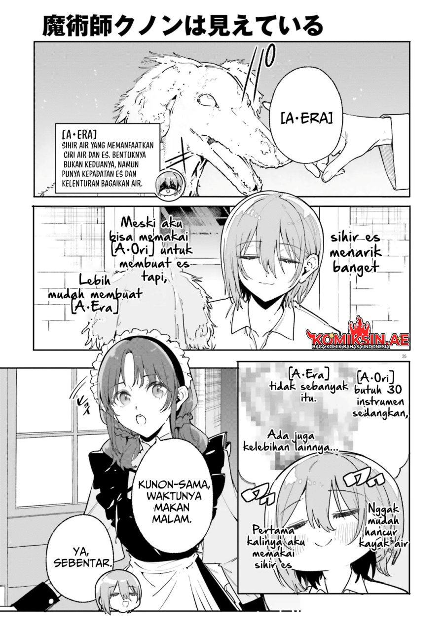 Majutsushi Kunon wa Miete Iru Chap 33.2 - Next Chap 34.2