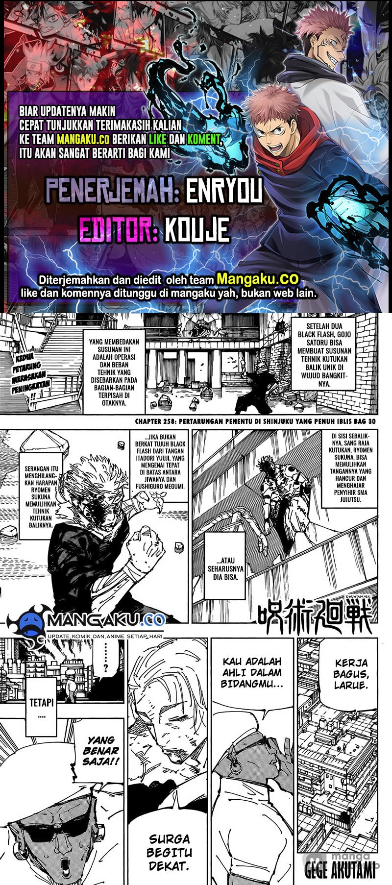 Jujutsu Kaisen Chap 258 - Next Chap 259