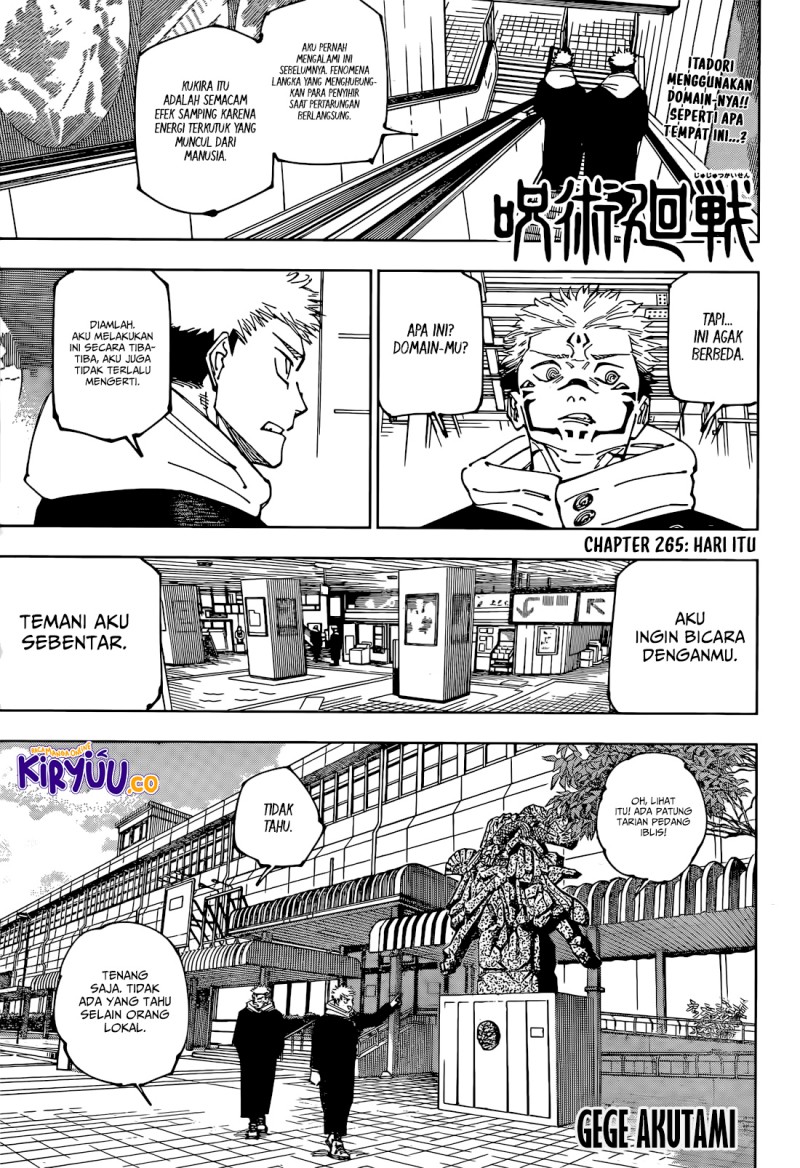 Jujutsu Kaisen Chap 265 - Next Chap 266