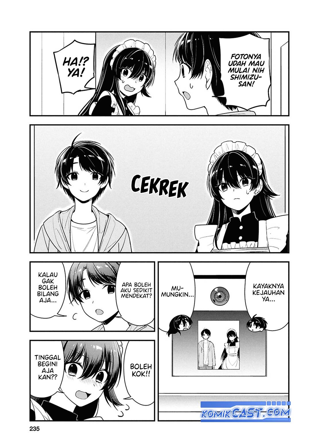 Tonari no Seki no Yankee Shimizu-san ga Kami o Kuroku Sometekita Chap 7 - Next Chap 8