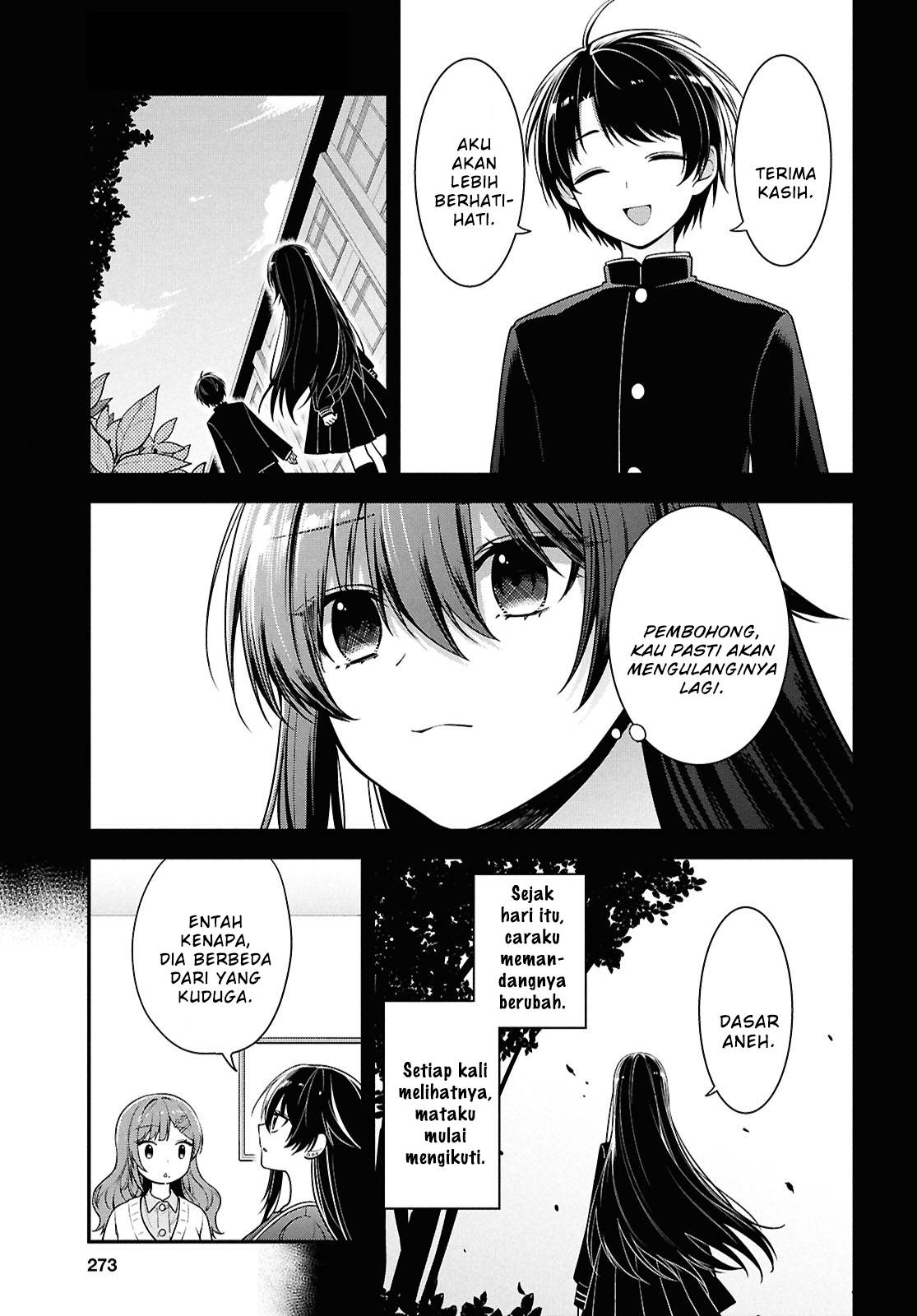 Tonari no Seki no Yankee Shimizu-san ga Kami o Kuroku Sometekita Chap 4 - Next Chap 5