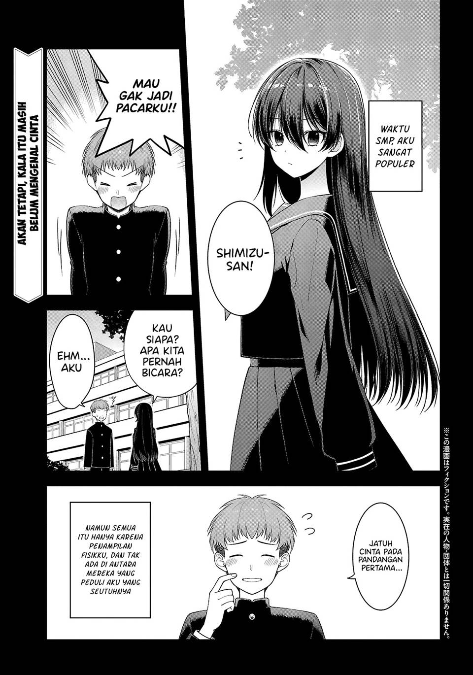 Tonari no Seki no Yankee Shimizu-san ga Kami o Kuroku Sometekita Chap 5 - Next Chap 6