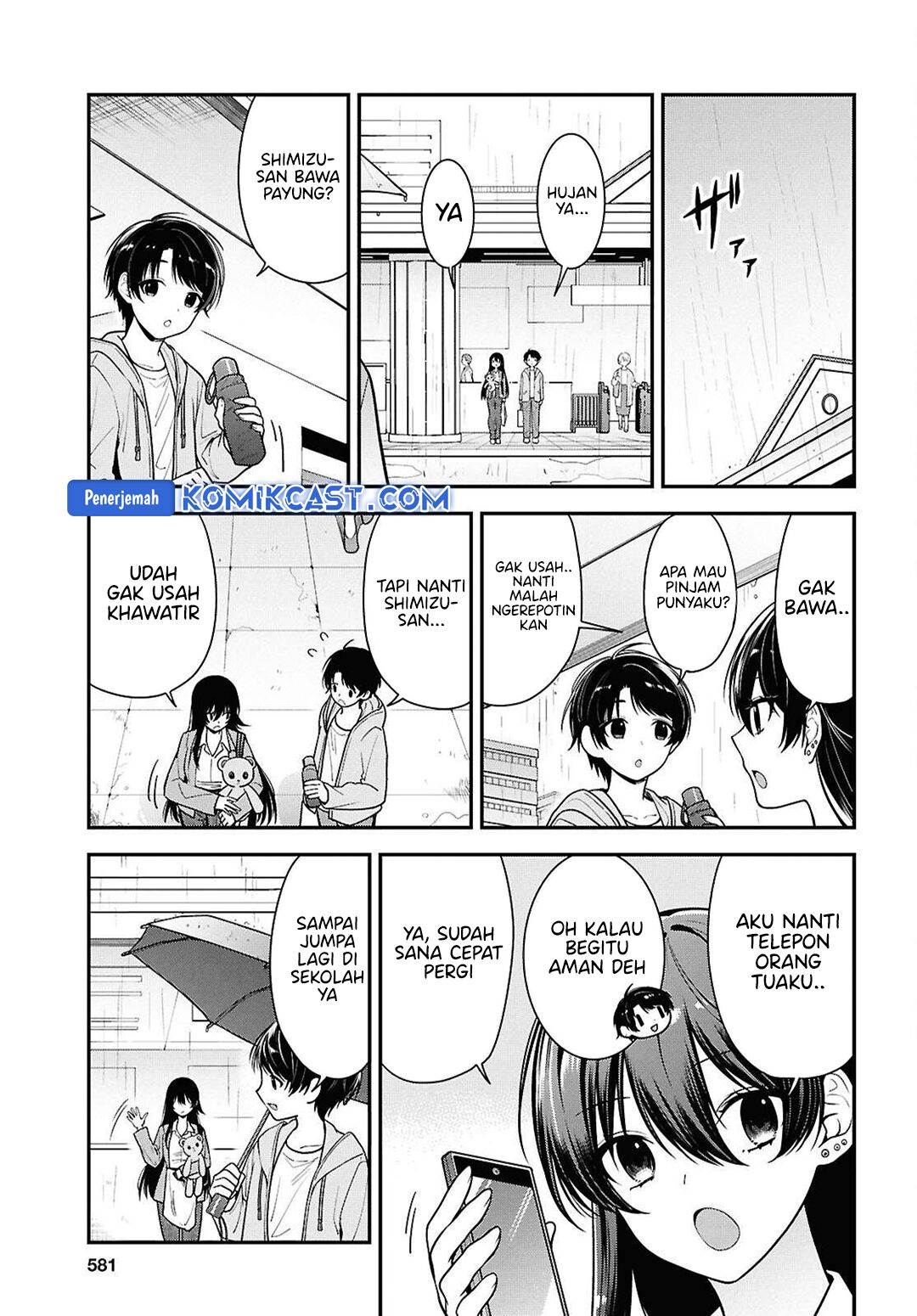 Tonari no Seki no Yankee Shimizu-san ga Kami o Kuroku Sometekita Chap 8 - Next Chap 9