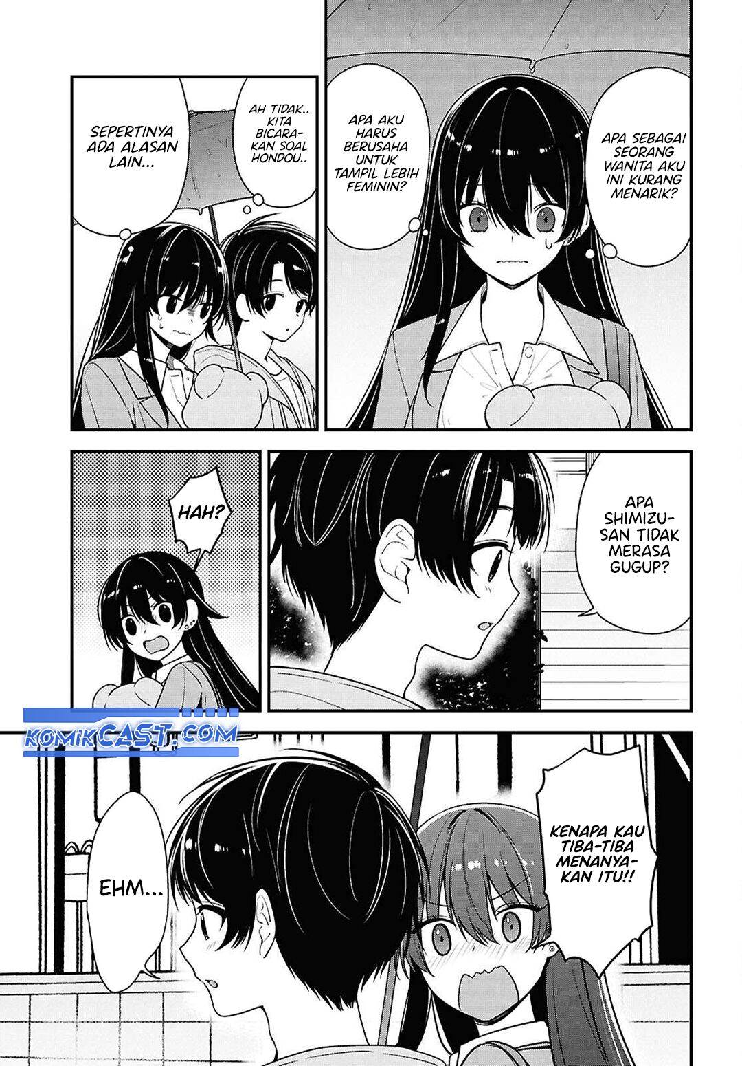 Tonari no Seki no Yankee Shimizu-san ga Kami o Kuroku Sometekita Chap 8 - Next Chap 9