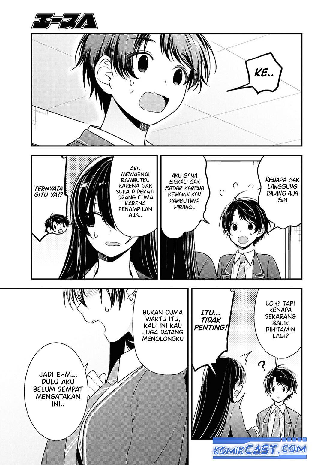 Tonari no Seki no Yankee Shimizu-san ga Kami o Kuroku Sometekita Chap 9 - Next Chap 10