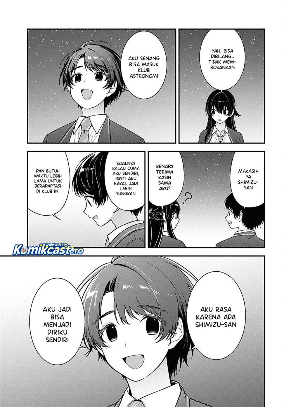 Tonari no Seki no Yankee Shimizu-san ga Kami o Kuroku Sometekita Chap 15 - Next Chap 16