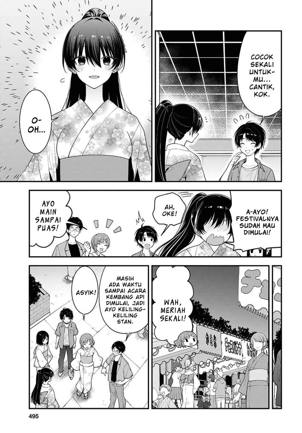 Tonari no Seki no Yankee Shimizu-san ga Kami o Kuroku Sometekita Chap 16 - Next Chap 17