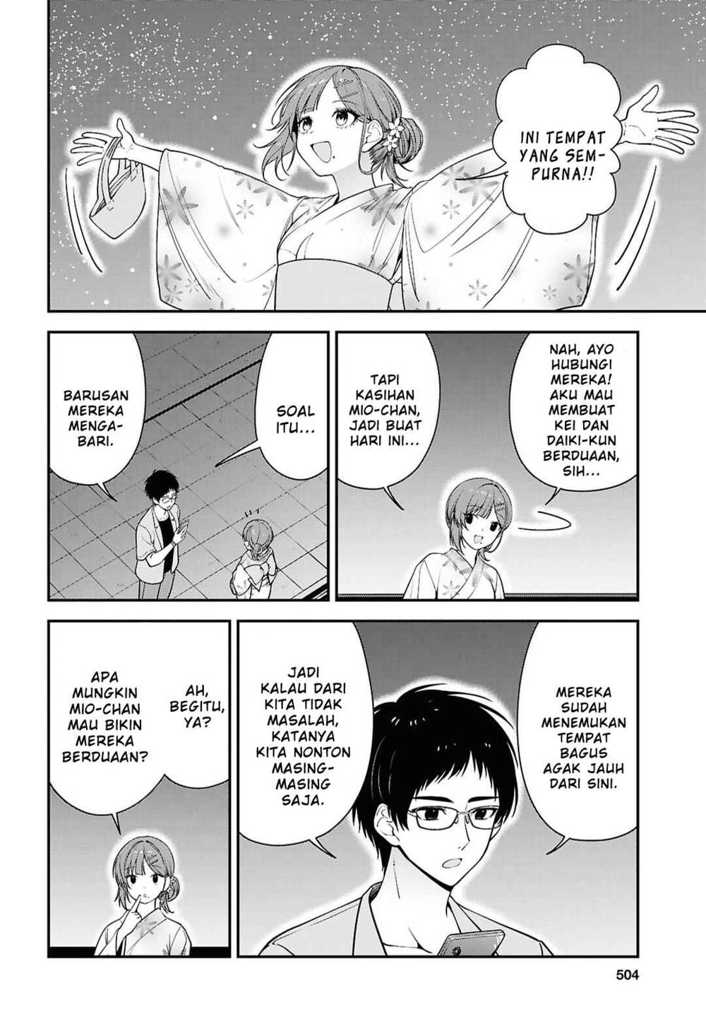 Tonari no Seki no Yankee Shimizu-san ga Kami o Kuroku Sometekita Chap 16 - Next Chap 17