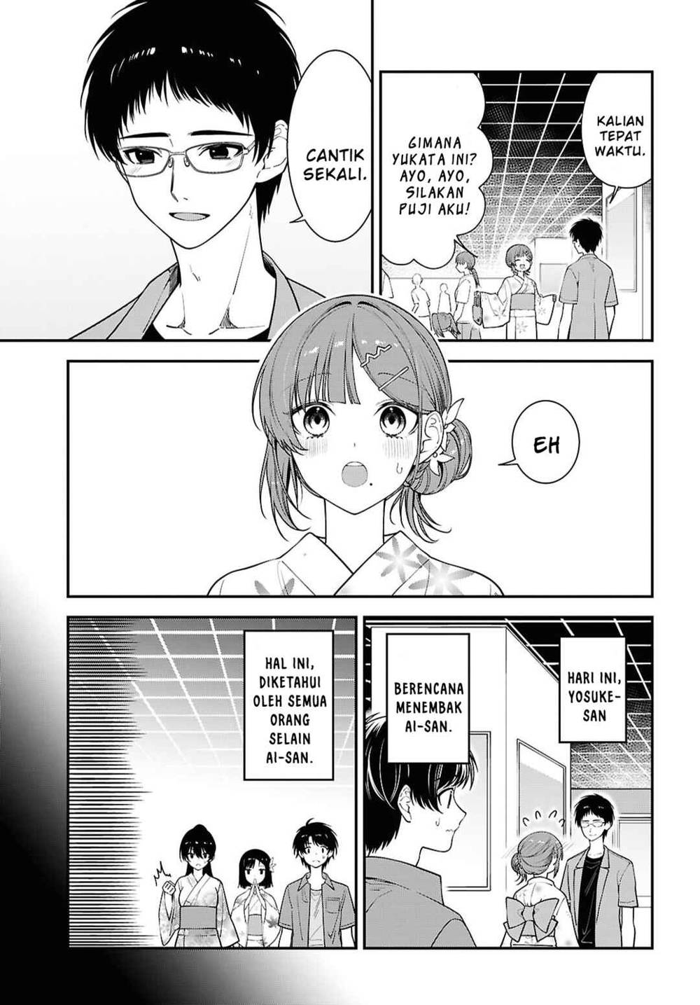 Tonari no Seki no Yankee Shimizu-san ga Kami o Kuroku Sometekita Chap 16 - Next Chap 17