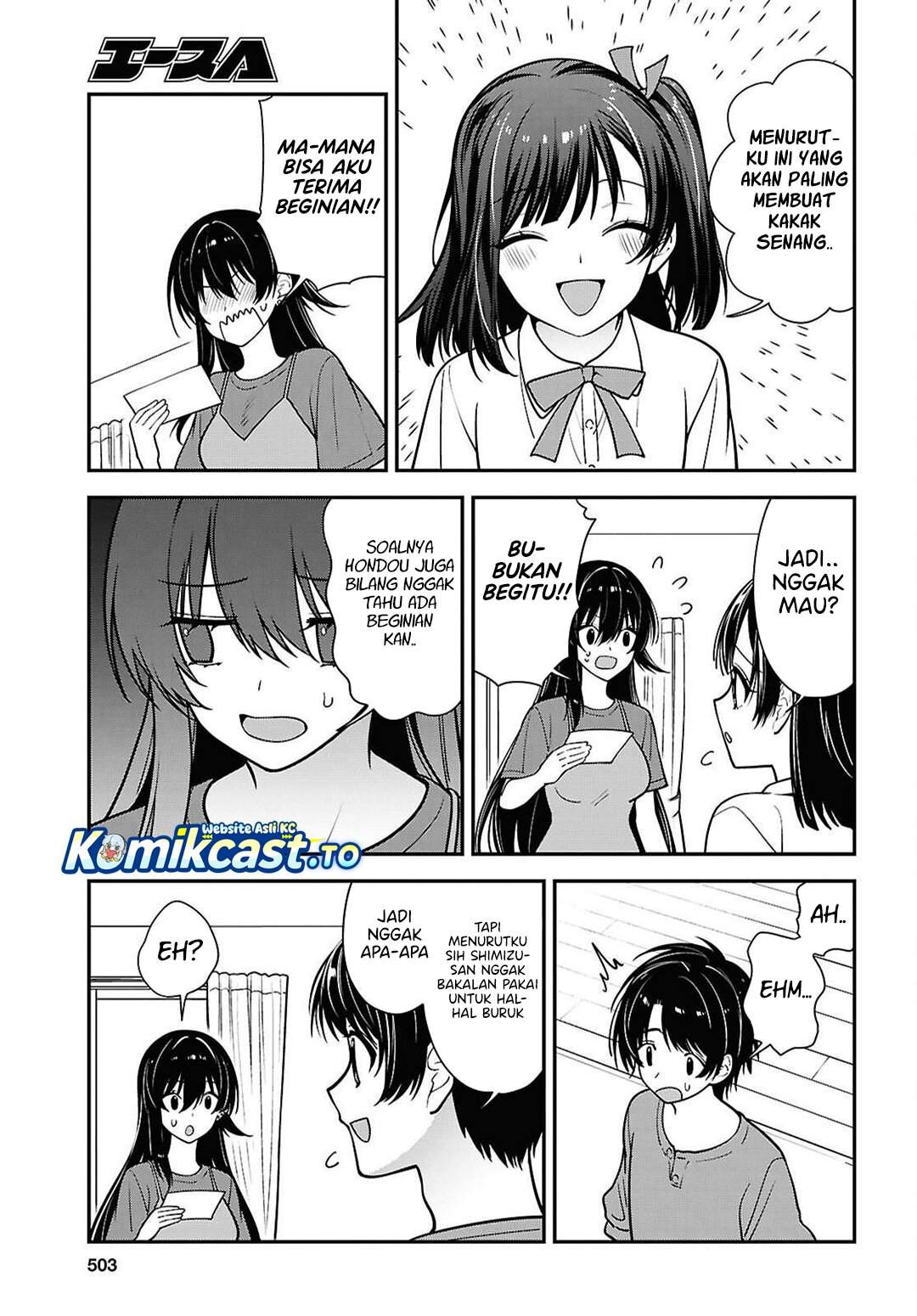 Tonari no Seki no Yankee Shimizu-san ga Kami o Kuroku Sometekita Chap 18 - Next Chap 19