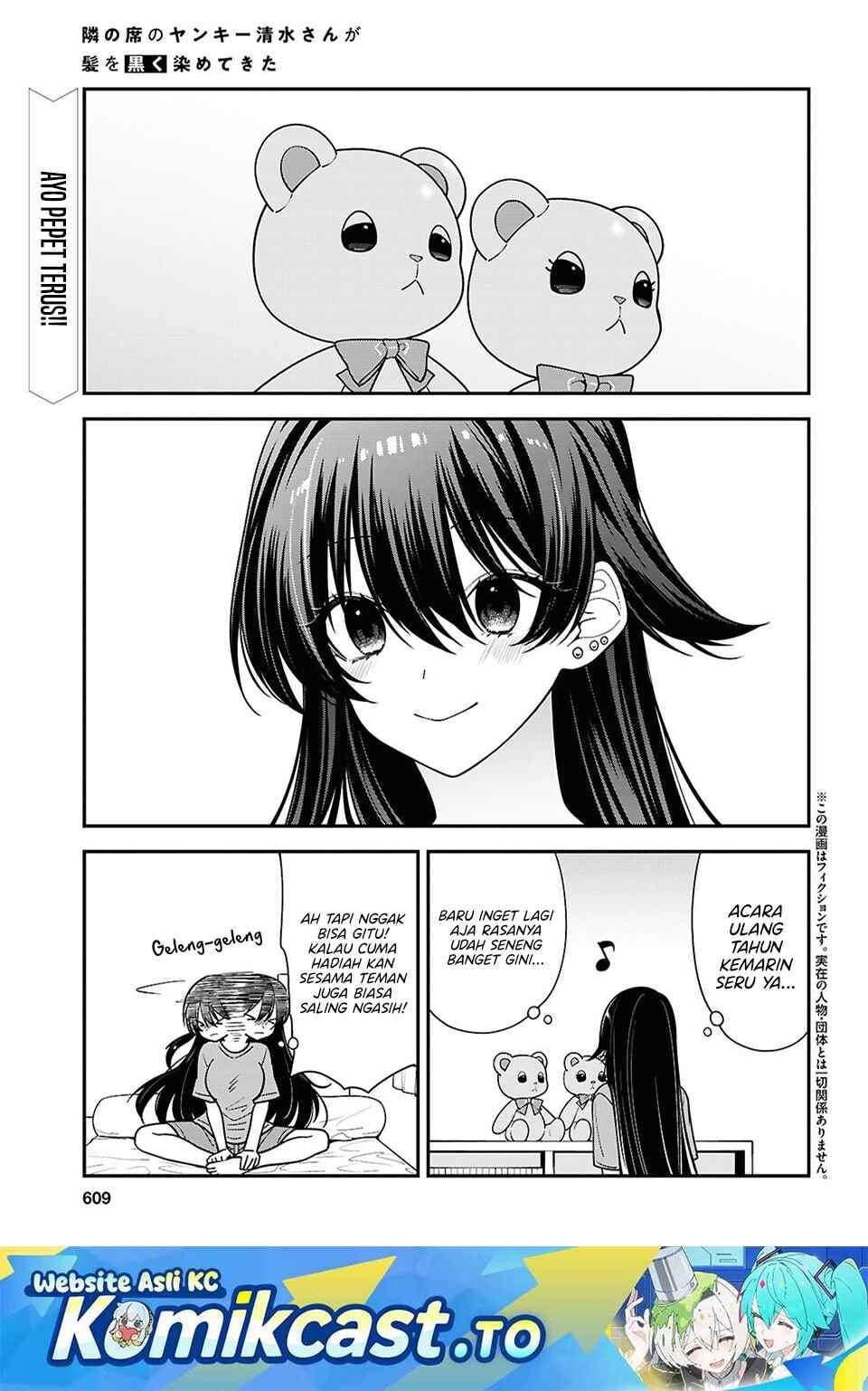 Tonari no Seki no Yankee Shimizu-san ga Kami o Kuroku Sometekita Chap 19 - Next Chap 20
