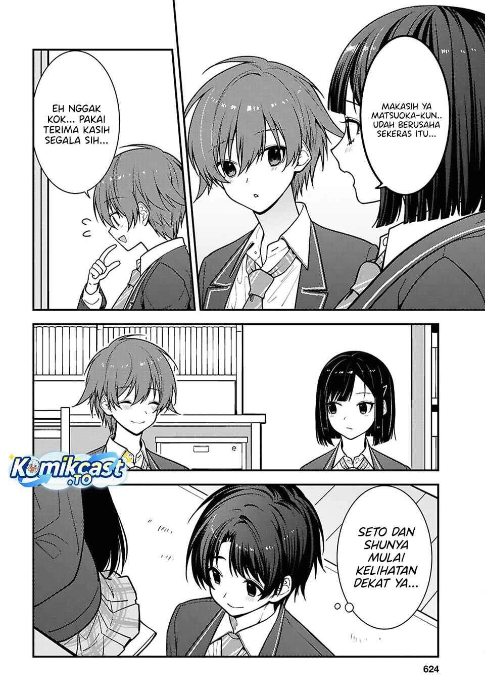 Tonari no Seki no Yankee Shimizu-san ga Kami o Kuroku Sometekita Chap 19 - Next Chap 20