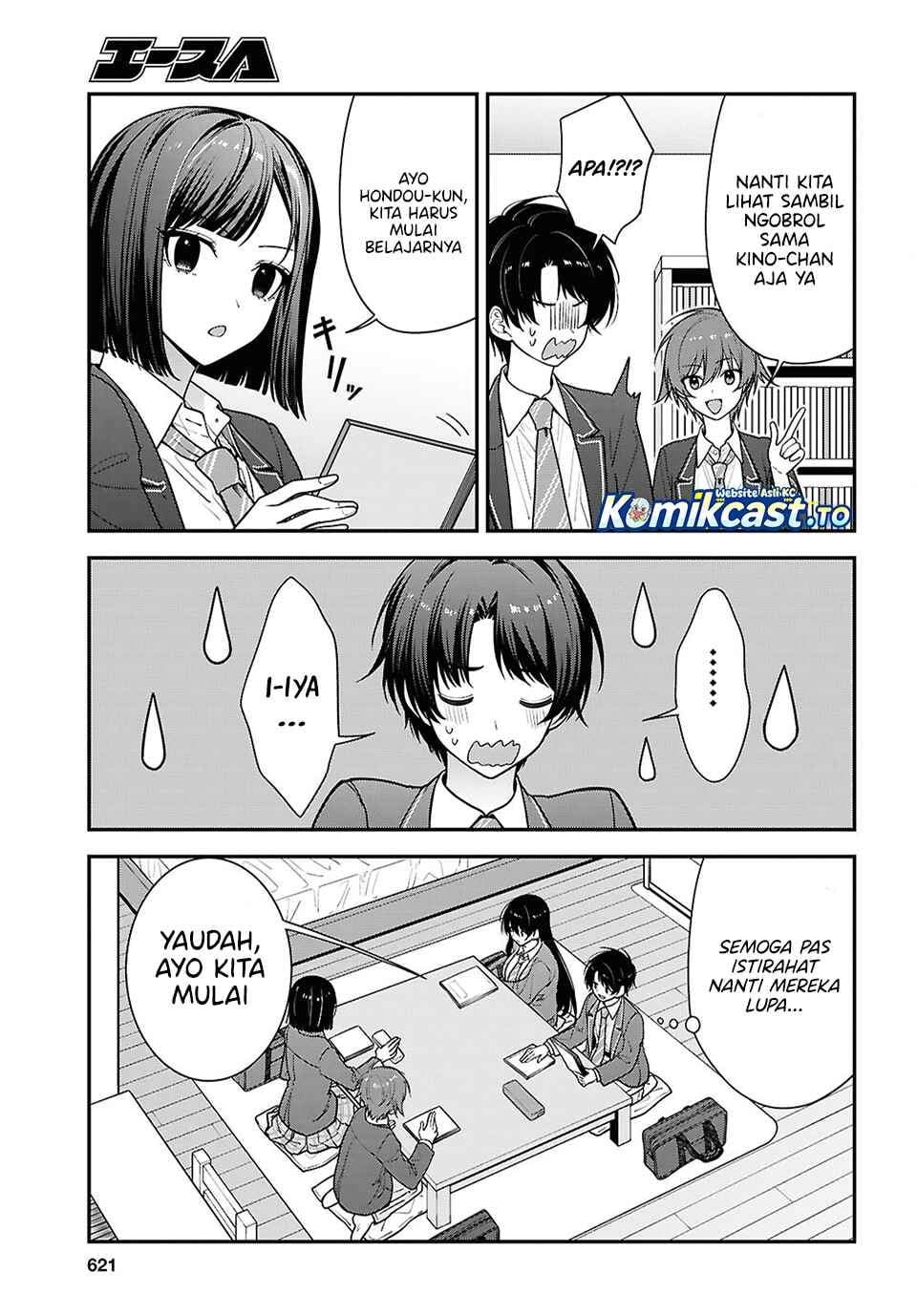 Tonari no Seki no Yankee Shimizu-san ga Kami o Kuroku Sometekita Chap 19 - Next Chap 20