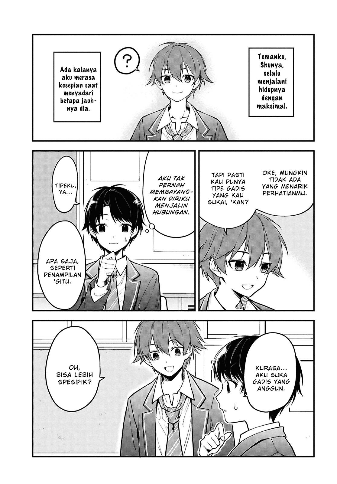 Tonari no Seki no Yankee Shimizu-san ga Kami o Kuroku Sometekita Chap 1 - Next Chap 2