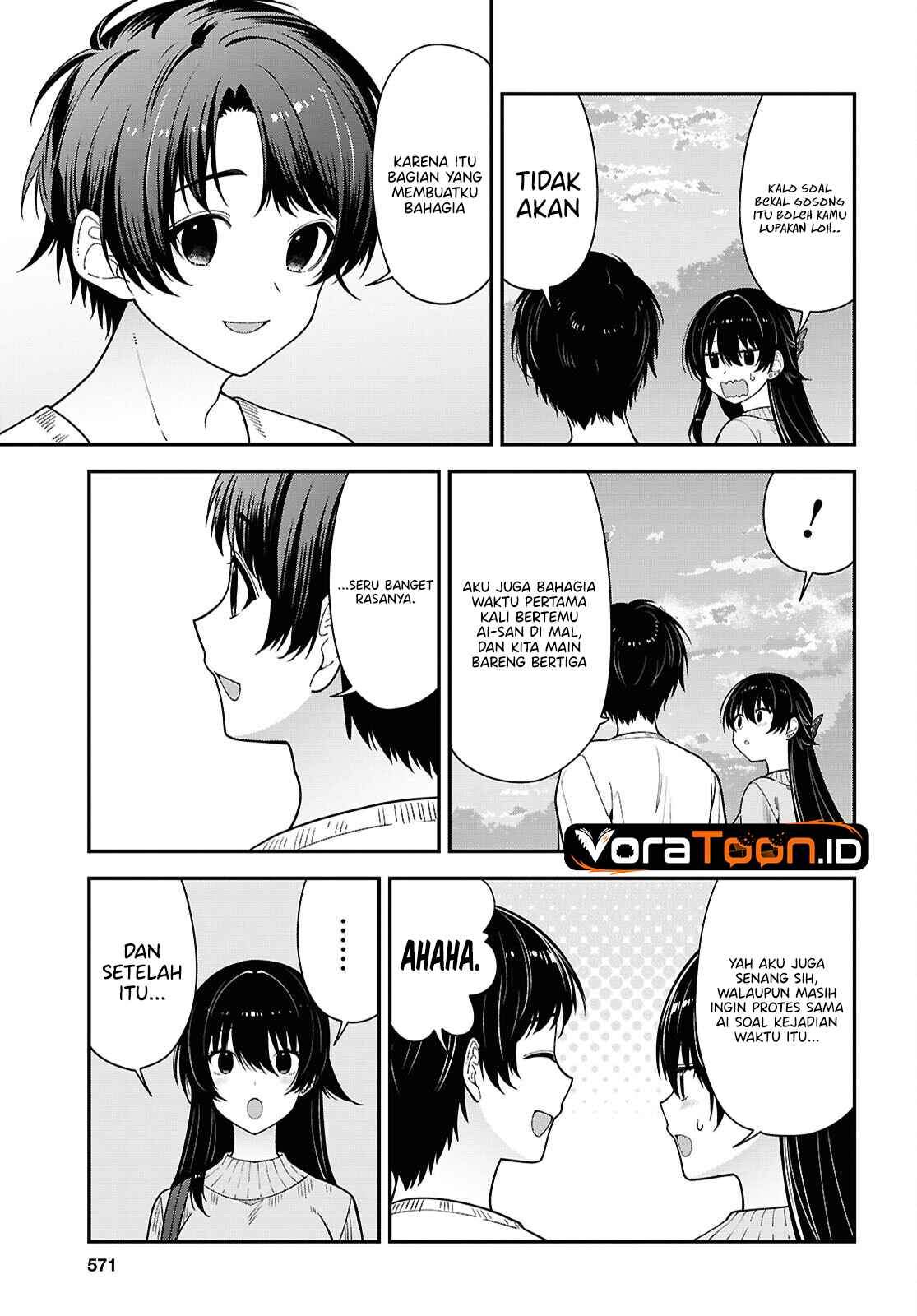 Tonari no Seki no Yankee Shimizu-san ga Kami o Kuroku Sometekita Chap 22 - Next Chap 23