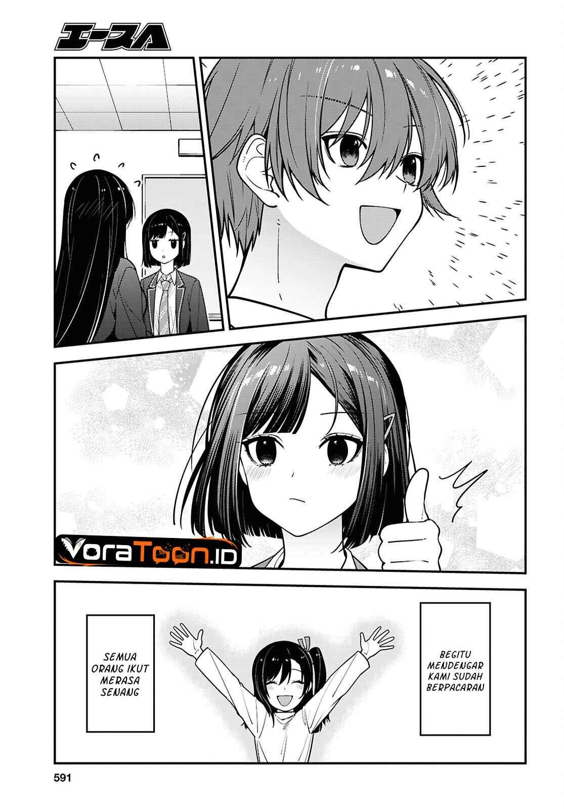 Tonari no Seki no Yankee Shimizu-san ga Kami o Kuroku Sometekita Chap 22 - Next Chap 23